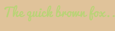 Image with Font Color BAD377 and Background Color E0C39A